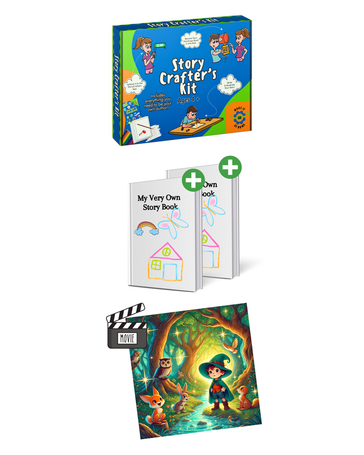 1 Storycrafters Kit + Custom Movie + Extra Book Bundle Pack